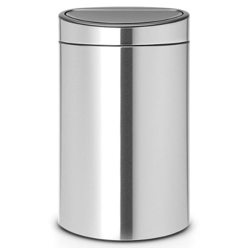 Brabantia 40 Litre Flatback Touch Bin finger print proof matt steel