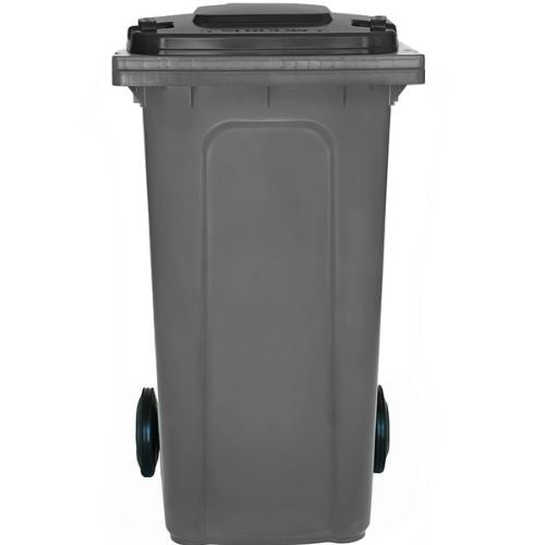 Wheelie Bin 240L grey base, black lid