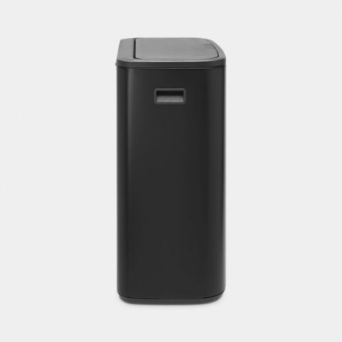 Brabantia Bo Touch Bin, 2x 30 Litre Black side view