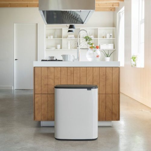 Brabantia Bo Touch Bin, 2x 30 Litre White
