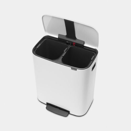 Brabantia Bo Pedal Bin White top view