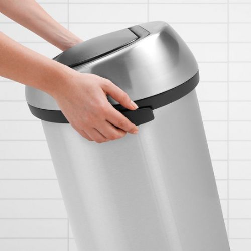 Brabantia 60 Litre Touch Bin Finger print proof matt steel