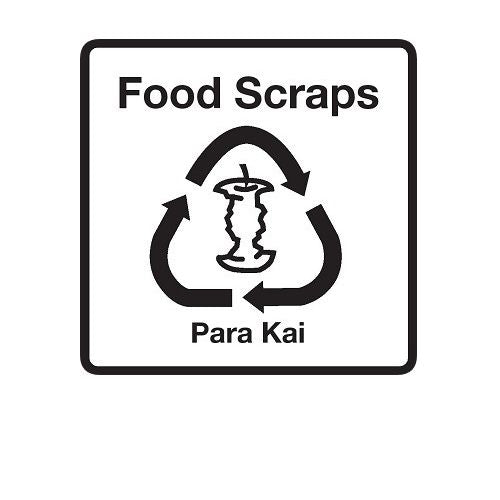 Recycling Labels English and Te Reo Food Scraps Para Kai