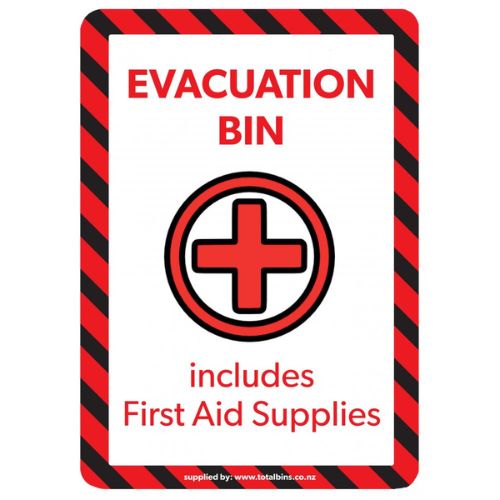 Emergency/Evacuation Supplies Label A4
