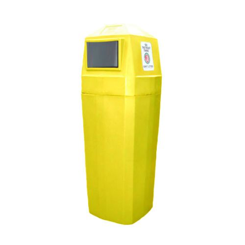 Cityside 100 Litre Outdoor Rubbish Bin Yellow