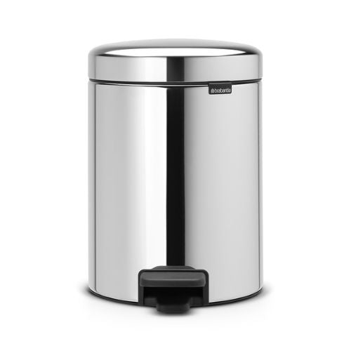 Brabantia 5 Litre newIcon Pedal Bin Brilliant Steel