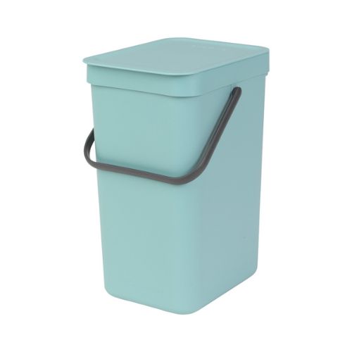 Brabantia Sort & Go 12 Litre Bin White Mint Green