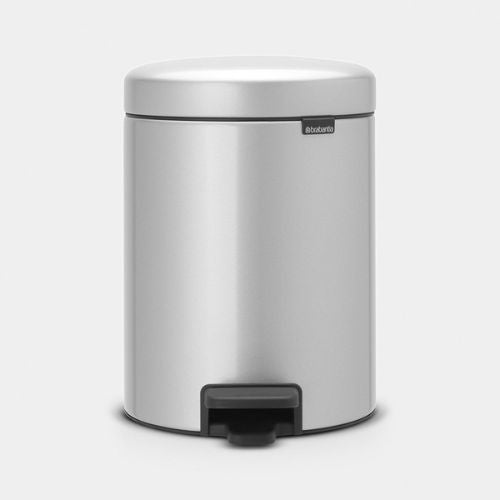 Brabantia 5 Litre newIcon Pedal Bin Metallic Grey