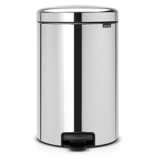Brabantia 20 Litre Pedal Bin Brilliant Steel