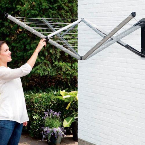 Brabantia Wallfix 24M clothesline open