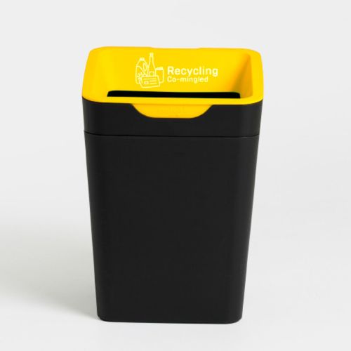 Method Recycling Bins 20 Litre Yellow Co-mingled Recycling (glass, plastics, cans & paper)