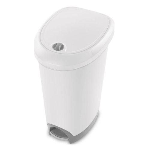 Flatback Pedal Bin48 Litre White