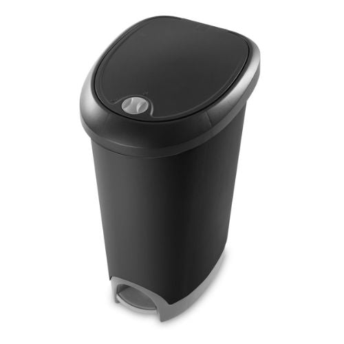 Flatback Pedal Bin 48 Litre black