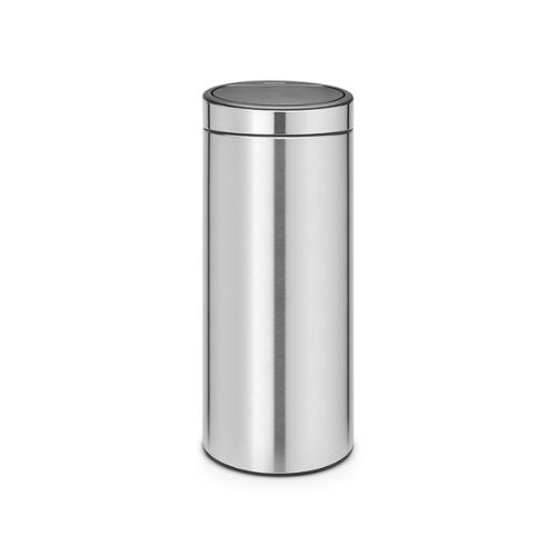 Brabantia 30 Litre Touch Bin Finger Print Proof Matt Steel