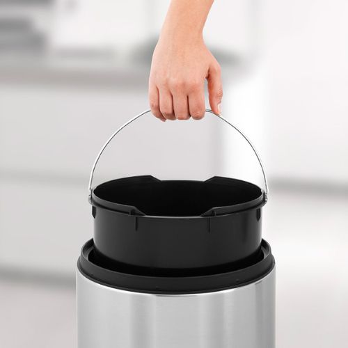 Brabantia 30 Litre Touch Bin Finger Print Proof Matt Steel bucket