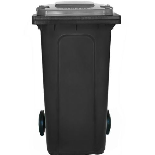 Wheelie bin 240 Litre black base, grey lid
