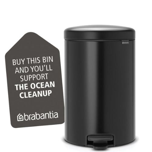 Brabantia 20 Litre Pedal Bin matt black