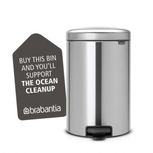 Brabantia 20 Litre Pedal Bin Matt Steel