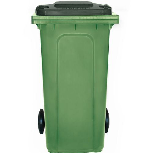 Wheelie Bin 240L nature green base, green lid
