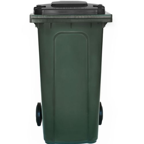 Wheelie bin 240 Litre green base, black lid