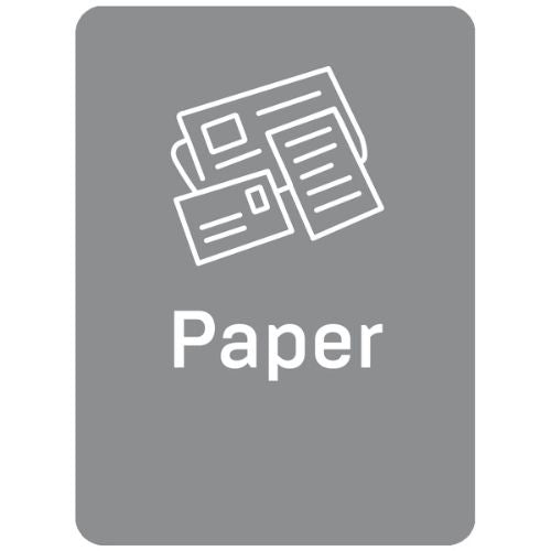 Method Recycling Labels - Large Portrait Grey Paper