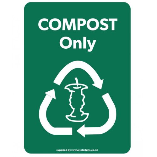 A4 Colour Recycling Label Green Compost