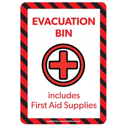 Emergency/Evacuation Supplies Label - A4 